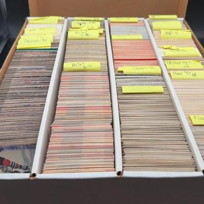 Large Box of Hockey and Basketball Trading Cards (1989-1994)