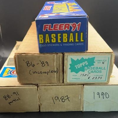 Large Collection of Topps And Fleer Baseball Trading Cards (‘86-‘91)