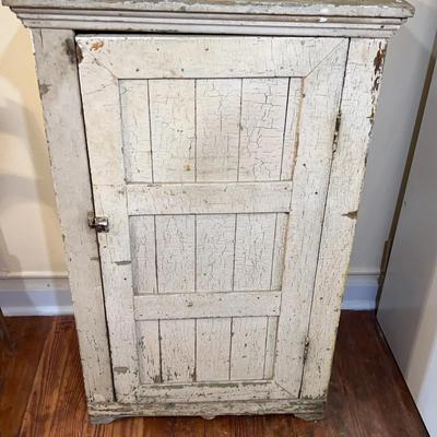 Painted Wood Vintage Jelly Cabinet