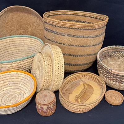 Collection Of Woven Baskets