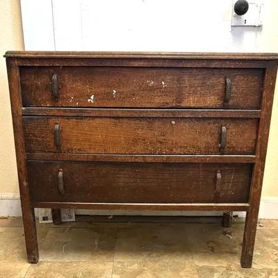 Antique 3 Drawer Chest