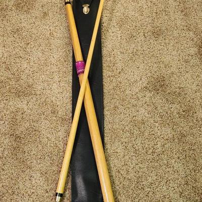 Beaded Pool Cue