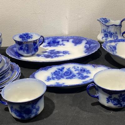 Antique & Vintage Flow Cobolt Blue China