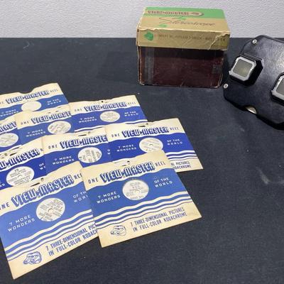 Vintage View-Master Stereoscope With 9 Photo Reels