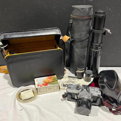 Minolta SR-7 Camera, Case, Lenses & Accessories