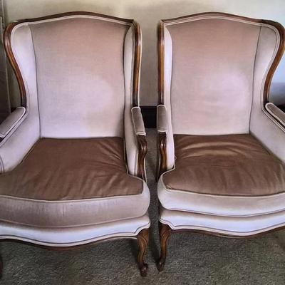 Matching High Back Upholstered Chairs