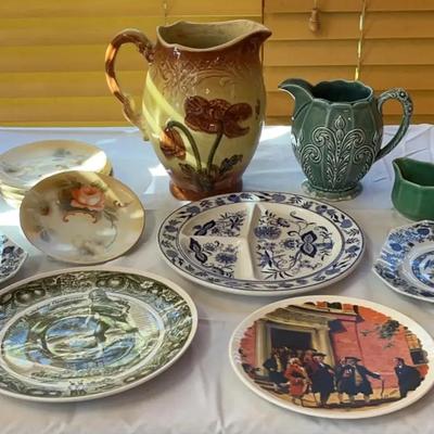 Antique and Vtg Collectibles incl. Majolica & RS Germany