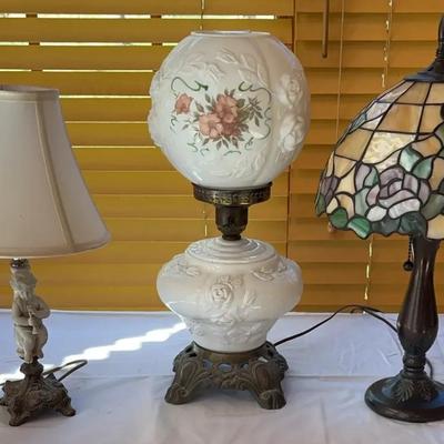 Lot Of 3 Decorative Lamps 