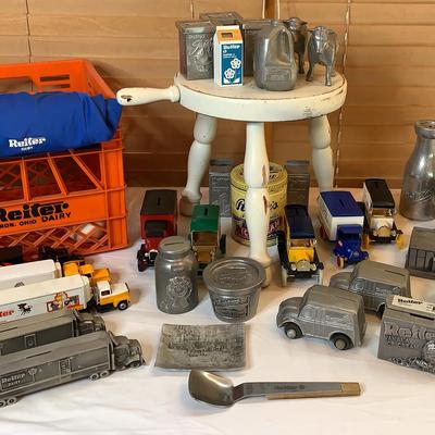 Reiter Dairy Collectibles: Banks, Trucks Etc