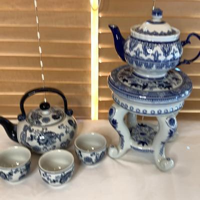 Blue & White PorcelainTea Set