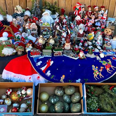 Vintage Elves, Nativity Tree Skirt & Holiday Village Collection