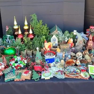 Rustic Christmas Decor Collection Featuring 20” Ornaments & Greenery