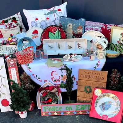 Lenox Platter, Holiday Pillows & Christmas Home Accents