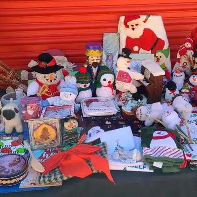 Christmas Decorations Featuring 30" Reindeer & Snowmen