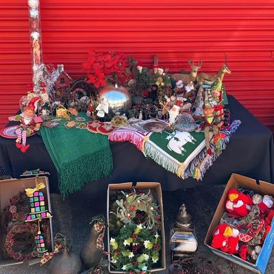 Christmas Décor Featuring Augusta Ornaments, Wreaths, and Holiday Accents