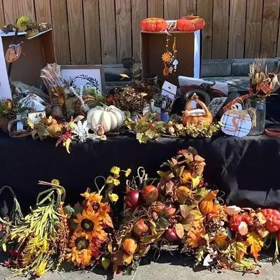 Fall & Thanksgiving Décor Collection with Florals, Gnomes & Candlesticks