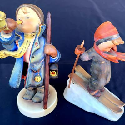 Pair of Hummel Figurines – Skier & Trumpeter