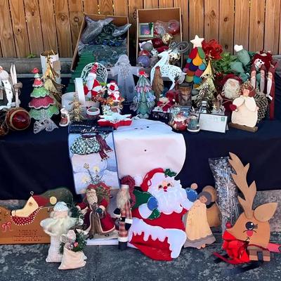 Festive Christmas Décor Collection Featuring Santas, Trees & Holiday Cheer