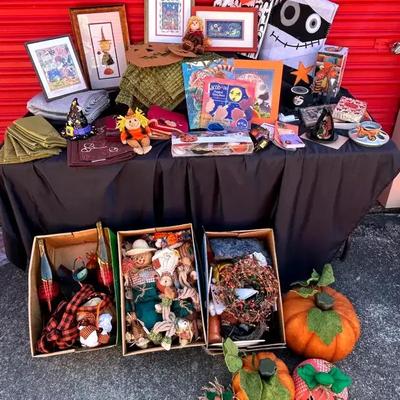 Halloween Collection Featuring Framed Prints, Pumpkins & Festive Linens