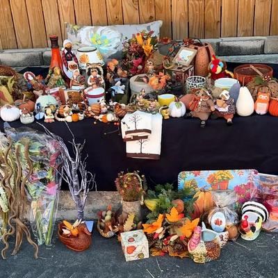 Thanksgiving & Fall Décor Collection with Felt Pumpkins and Seasonal Accents
