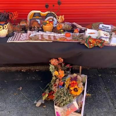 Fall and Thanksgiving Décor Collection Featuring Farm Village and Metal Candle Holder