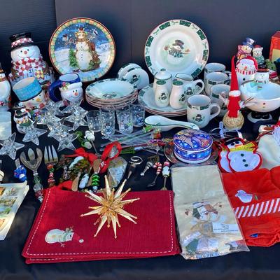 Christopher Radko Snowman Dinnerware & Mikasa Holiday Collection