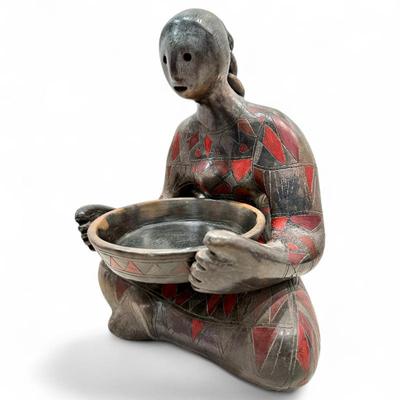 Sale Photo Thumbnail #11: Max Kerlow Blackware Geometric Sculpture