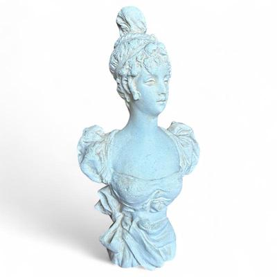 Sale Photo Thumbnail #9: Decorative Plaster Bust Sculpture In The Style Of Marie Antoinette