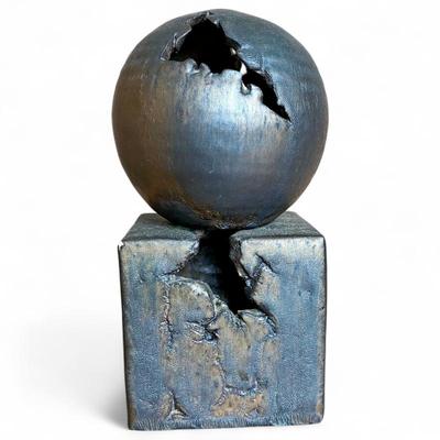 Sale Photo Thumbnail #8: Mid Century Modern Mobach Brutalist Studio Pottery Vase