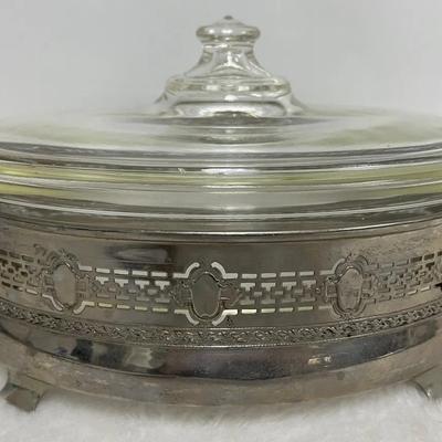Pyrex Lidded Casserole Dish And Holder