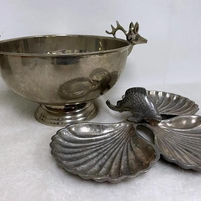 Vintage Pewter Serving Dishes