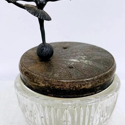 Vintage Silver Ballerina Music Box