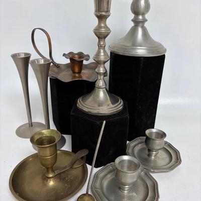Vintage Metal Candlestick Collection