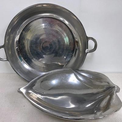 Pewter Serving / Decor Trays