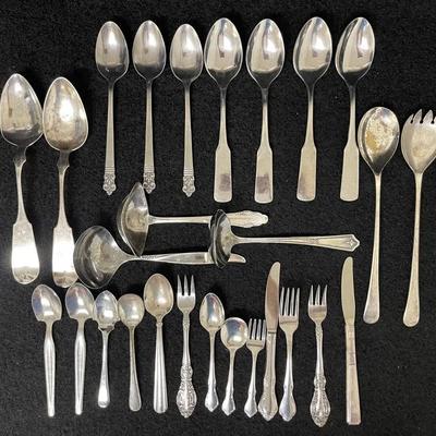 Stainless Steel and Silver-plate Serving and Flatware