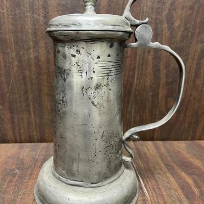Antique European Pewter Tankard