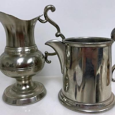 Vintage Pewter Creamers