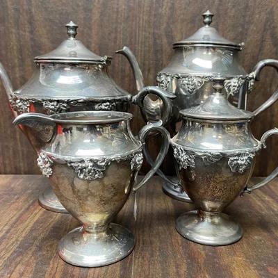 Antique Silver-plate Coffee / Tea Set