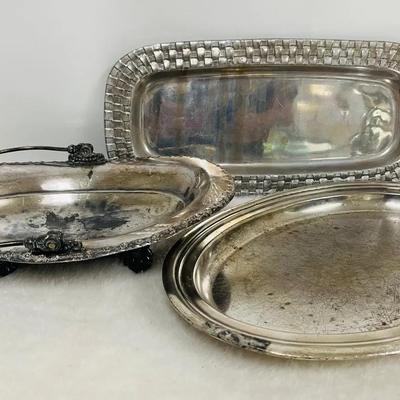 "Towle" Silver-plate Serving Trays