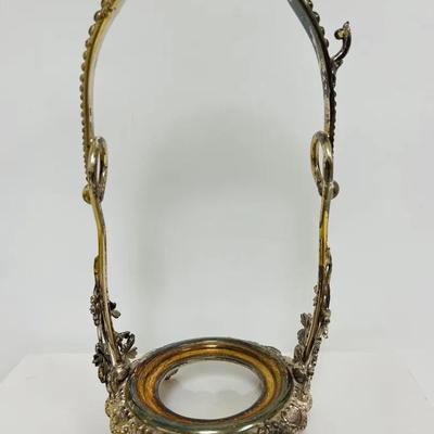 Vintage Silver-Plated Pickle Castor Frame