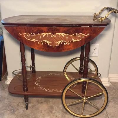 Beautiful Ornate Tea Cart
