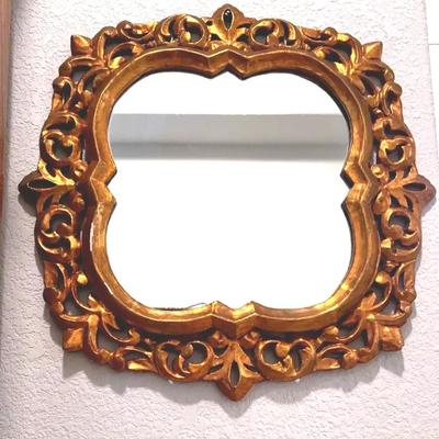 Gold Framed Ornate Mirror