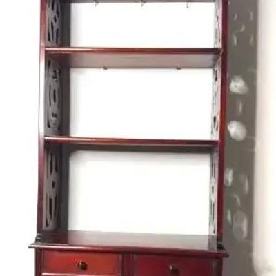 Mahogany Chippendale Style Wall Shelf