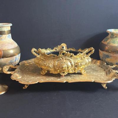 Brass, Fitz and Floyd, Vase and More