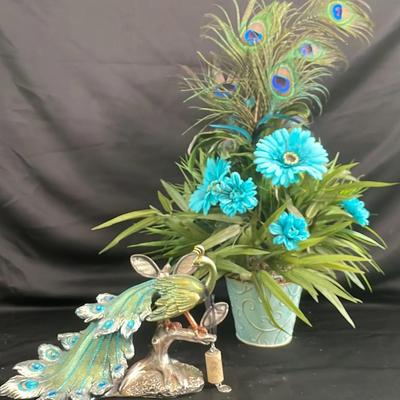Peacock And Floral Decor