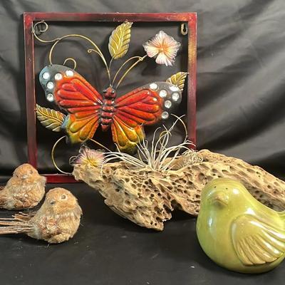 Driftwood, Birds, And Other Decor