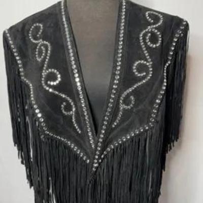 Suede & Rhinestone Shrug by Cripple Creek