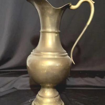 Large Brass Pitcher