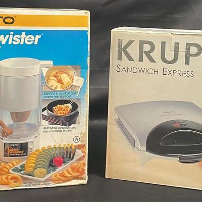 Presto TaterTwister And Krups Sandwich Express
