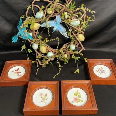 Bird Pictures and Small Wreath